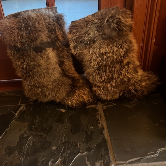 Coyote Fur Boots! Fabulous & Rare!!! - Picture 2 of 13